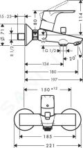 Hansgrohe Focus E2 Vaov batria, chrm