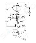 Grohe Minta Pkov drezov batria, chrm