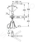 Grohe Minta Drezov batria s vsuvnou koncovkou, chrm