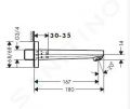 Hansgrohe Metropol Vaov vpust, chrm