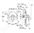 Grohe QuickFix Start Sprchov batria pod omietku s telesom, chrm