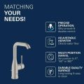 Grohe Essence Um�vadlov� bat�ria s v�pustom, supersteel