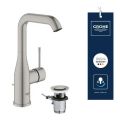 Grohe Essence Um�vadlov� bat�ria s v�pustom, supersteel