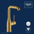 Grohe Essence Um�vadlov� bat�ria, kefovan� Cool Sunrise
