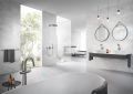 Grohe Atrio Vaov batria do podlahy, kefovan Hard Graphite