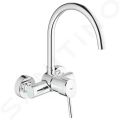 Grohe Concetto Pkov drezov batria, chrm