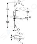 Grohe Euroeco Special Pkov drezov batria, chrm
