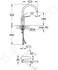 Grohe Euroeco Special Pkov drezov batria, chrm