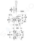 Grohe Eurosmart Cosmopolitan Vaov batria s prsluenstvom, chrm