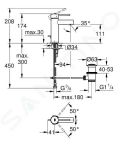 Grohe Essence Pkov umvadlov batria S, chrm