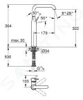 Grohe Essence Batria pre umvadlov misu, chrm