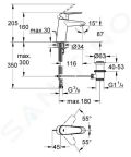 Grohe Eurodisc Cosmopolitan Pkov umvadlov batria, chrm