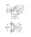 Grohe Eurosmart Vaov batria, chrm