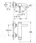 Grohe Essence Vaov batria, tmav grafit