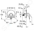 Grohe Eurostyle Pkov sprchov batria pod omietku s telesom, chrm