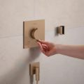 Hansgrohe Ecostat Comfort E Termostatick batria pod omietku, na 2 spotrebie, kefovan bronz