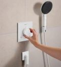 Hansgrohe Ecostat Comfort E Termostatick batria pod omietku, na 2 spotrebie, matn biela