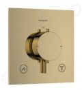 Hansgrohe Ecostat Comfort E Termostatick batria pod omietku, na 2 spotrebie, leten vzhad zlata