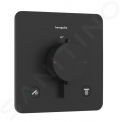 Hansgrohe Ecostat Comfort Q Termostatick batria pod omietku, na 2 spotrebie, matn ierna
