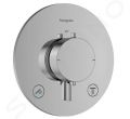Hansgrohe Ecostat Comfort S Termostatick batria pod omietku, na 2 spotrebie, chrm