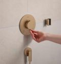 Hansgrohe Ecostat Comfort S Termostatick batria pod omietku, na 2 spotrebie, kefovan bronz