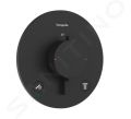 Hansgrohe Ecostat Comfort S Termostatick batria pod omietku, na 2 spotrebie, matn ierna