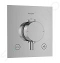 Hansgrohe Ecostat Comfort E Termostatick batria pod omietku, na 2 spotrebie, chrm
