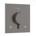 Hansgrohe Ecostat Comfort E Termostatick batria pod omietku, na 2 spotrebie, kefovan ierny chrm