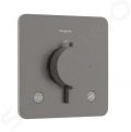 Hansgrohe Ecostat Comfort Q Termostatick batria pod omietku, na 2 spotrebie, kefovan ierny chrm