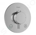 Hansgrohe Ecostat Comfort S Termostatick batria pod omietku, na 2 spotrebie, chrm
