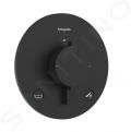 Hansgrohe Ecostat Comfort S Termostatick batria pod omietku, na 2 spotrebie, matn ierna