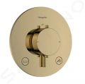Hansgrohe Ecostat Comfort S Termostatick batria pod omietku, na 2 spotrebie, leten vzhad zlata