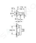 Grohe Lineare Sprchov batria, supersteel