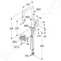 Kludi Pure&Solid Umvadlov batria s vpustom a otonm vtokom, chrm