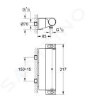 Grohe Grohtherm 2000 Termostatick sprchov batria, chrm