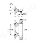 Grohe Grohtherm 800 Termostatick sprchov batria, chrm