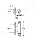 Grohe Grohtherm Special Termostatick sprchov batria, chrm