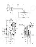 Grohe Grohtherm SmartControl Sprchov set Perfect s podomietkovm termostatom, 2 prdy, chrm