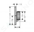 Axor ShowerSelect ID Termostatick sprchov batria pod omietku, HighFlow, matn ierna