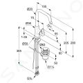 Kludi Pure&Easy Umvadlov batria s vpustom a otonm vtokom, chrm