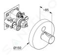 Kludi Push Termostatick sprchov batria pod omietku, na 1 vstup, chrm