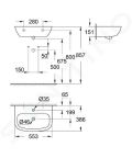 Grohe Bau Ceramic Umvadlo 55x39 cm, 1 otvor na batriu, alpsk biela