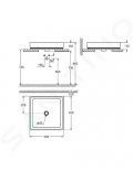Grohe Cube Ceramic Umvadlo bez prepadu, 40x40 cm, PureGuard, alpsk biela
