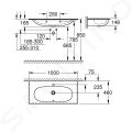 Grohe Essence Umvadlo s prepadom 1000x460 mm, PureGuard, alpsk biela