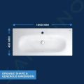 Grohe Essence Umvadlo s prepadom 80x46 cm, PureGuard, alpsk biela