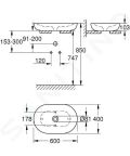 Grohe Essence Umvadlo na dosku, 600x400 mm, PureGuard, alpsk biela