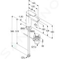 Kludi Pure&Style Umvadlov batria s vpustom, chrm