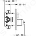 Hansa Varox Pro Batria pod omietku na 2 spotrebie, s prepnaom, chrm