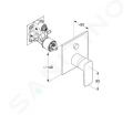 Kludi Pure&Style Batria pod omietku na 2 spotrebie, matn ierna