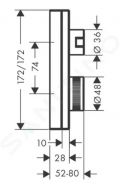 Axor Edge Termostatick sprchov batria pod omietku s uzatvracm ventilom, chrm